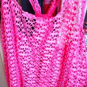 Hot Pink Beach Cover up